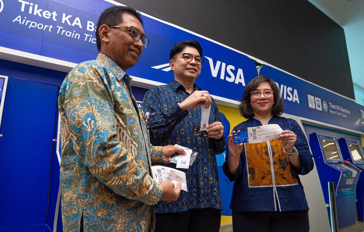 Visa dan MITJ Luncurkan Sistem Pembayaran Contactless untuk Pembelian Tiket Kereta Bandara