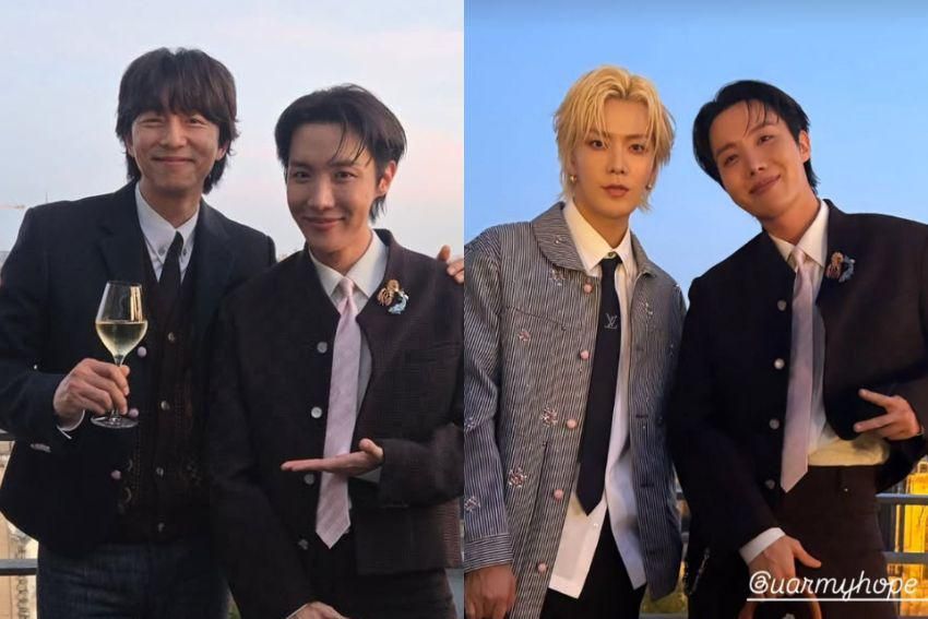 7 Potret J-Hope BTS di Paris Fashion Week, Ketemu Gong Yoo dan Yuta