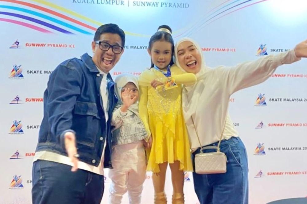 Sada Anak Fitri Tropica Menang Ice Skating di Malaysia, Bangga!
