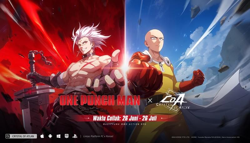 Crystal of Atlan x One Punch Man Hadir, Ada Pergantian Profesi Baru!
