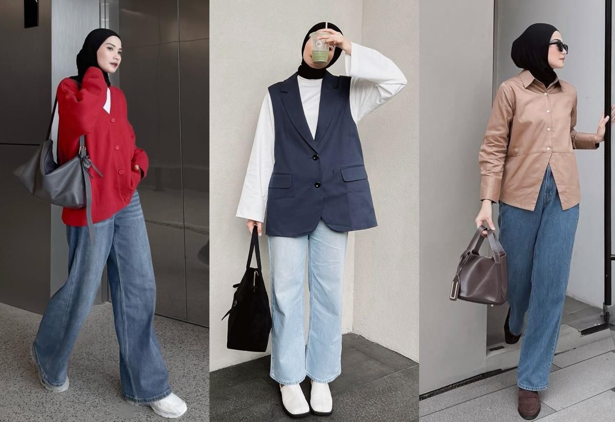 7 Inspirasi Daily Outfit Kasual Hijab Trendi ala Anggita Kusuma, Effortless