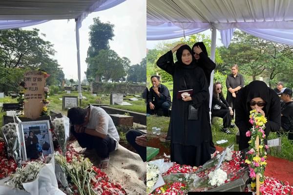 Potret Pemakaman Ibunda Mita The Virgin di TPU Tanah Kusir