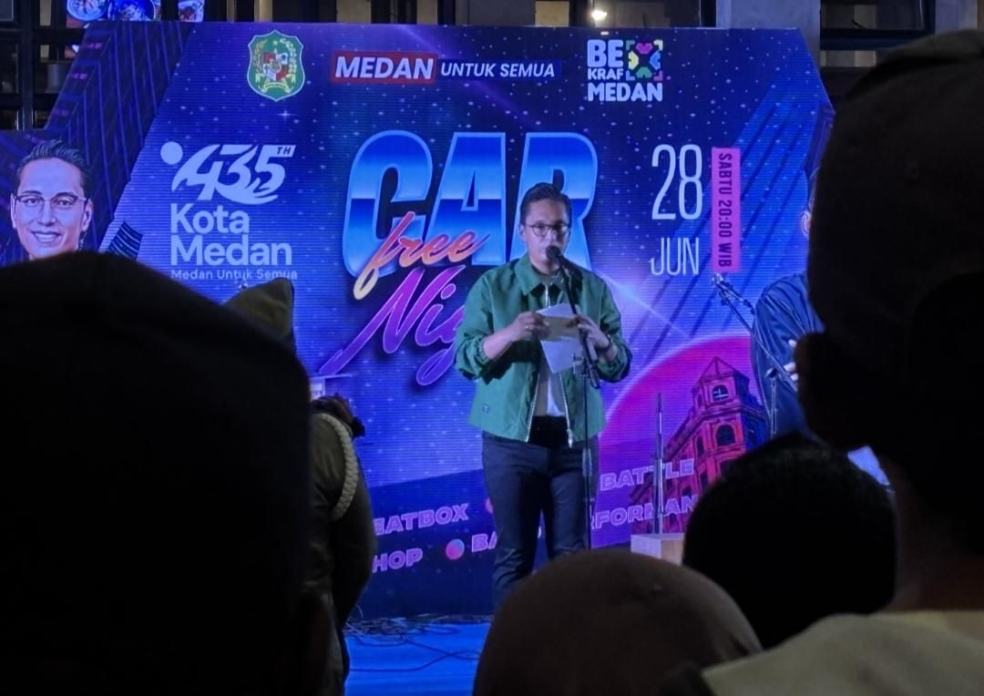 Pertama Kali di Medan, Kawasan Kota Lama Jadi Car Free Night