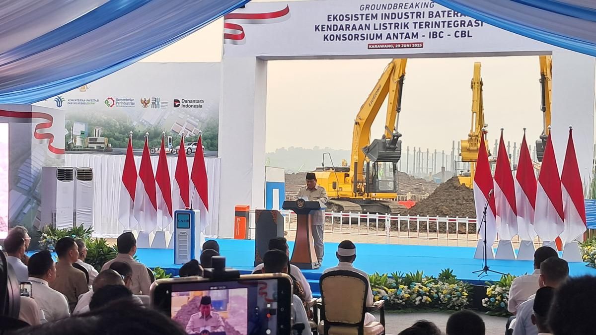 Prabowo Singgung Cita-Cita Sukarno dan Jasa Jokowi di Hilirisasi