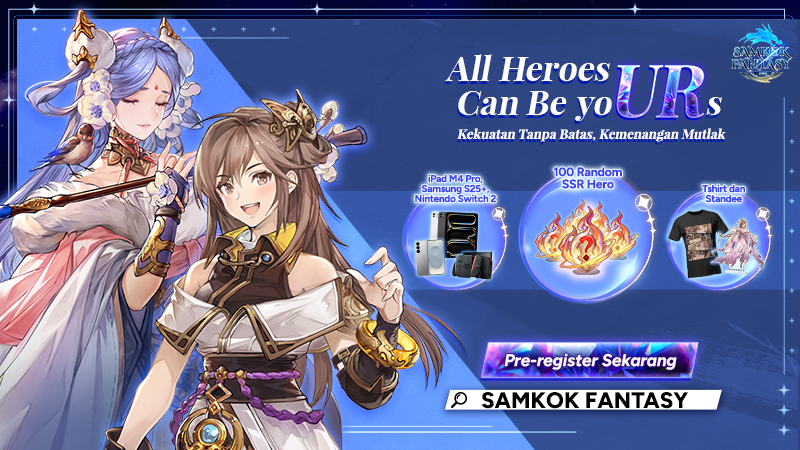 Samkok Fantasy Umumkan Pre-Registrasi di Wilayah Indonesia!