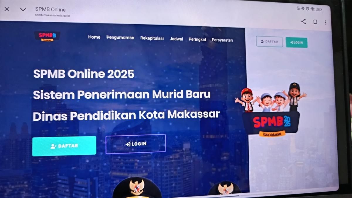 SPMB di Makassar, Pendaftar Membeludak di SMP Favorit