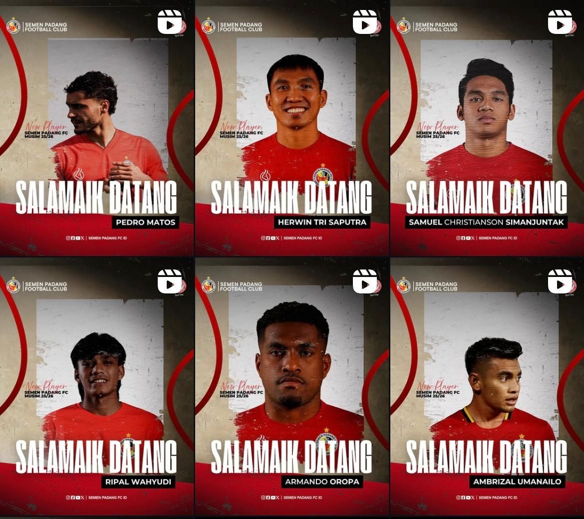 Semen Padang FC Kenalkan 7 Pemain Baru, 2 Asing