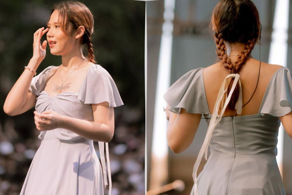 5 Ide Gaya Kepang Rambut a la Nadin Amizah, Manis dan Elegan!