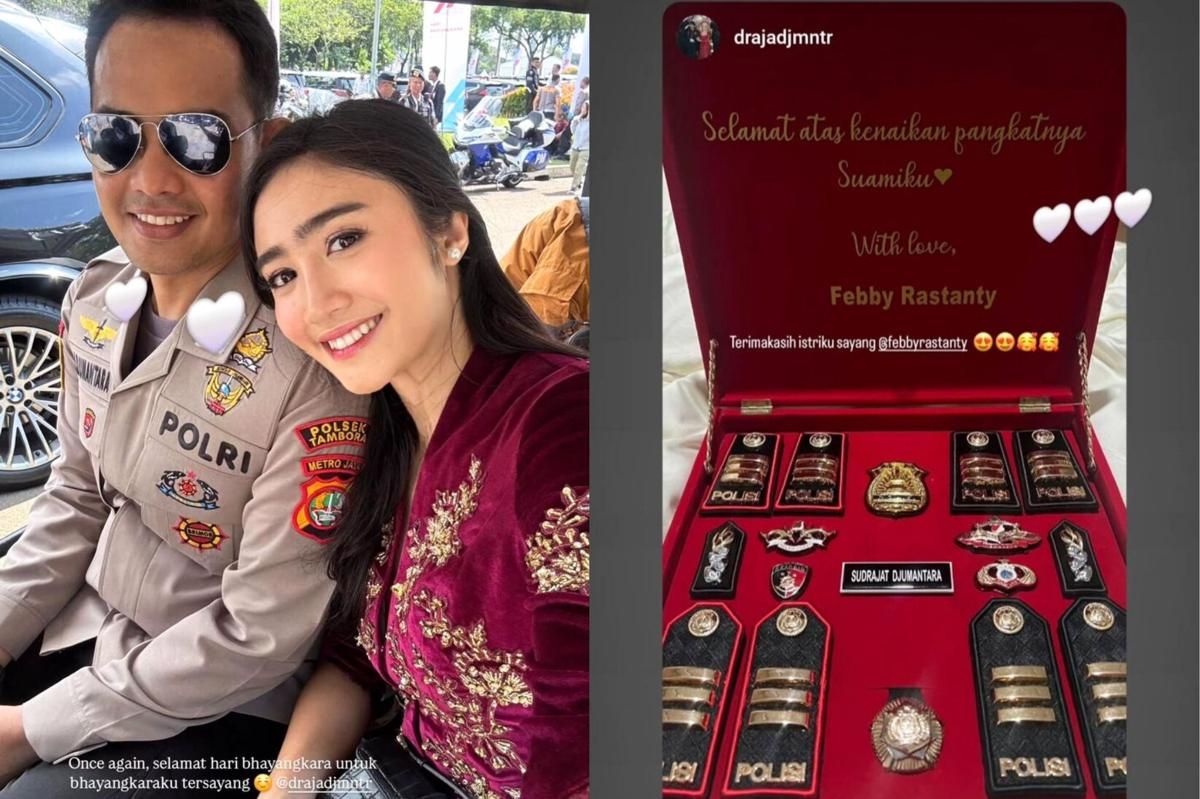 Potret Febby Rastanty Rayakan Hari Bhayangkara ke-79, Suami Naik Pangkat
