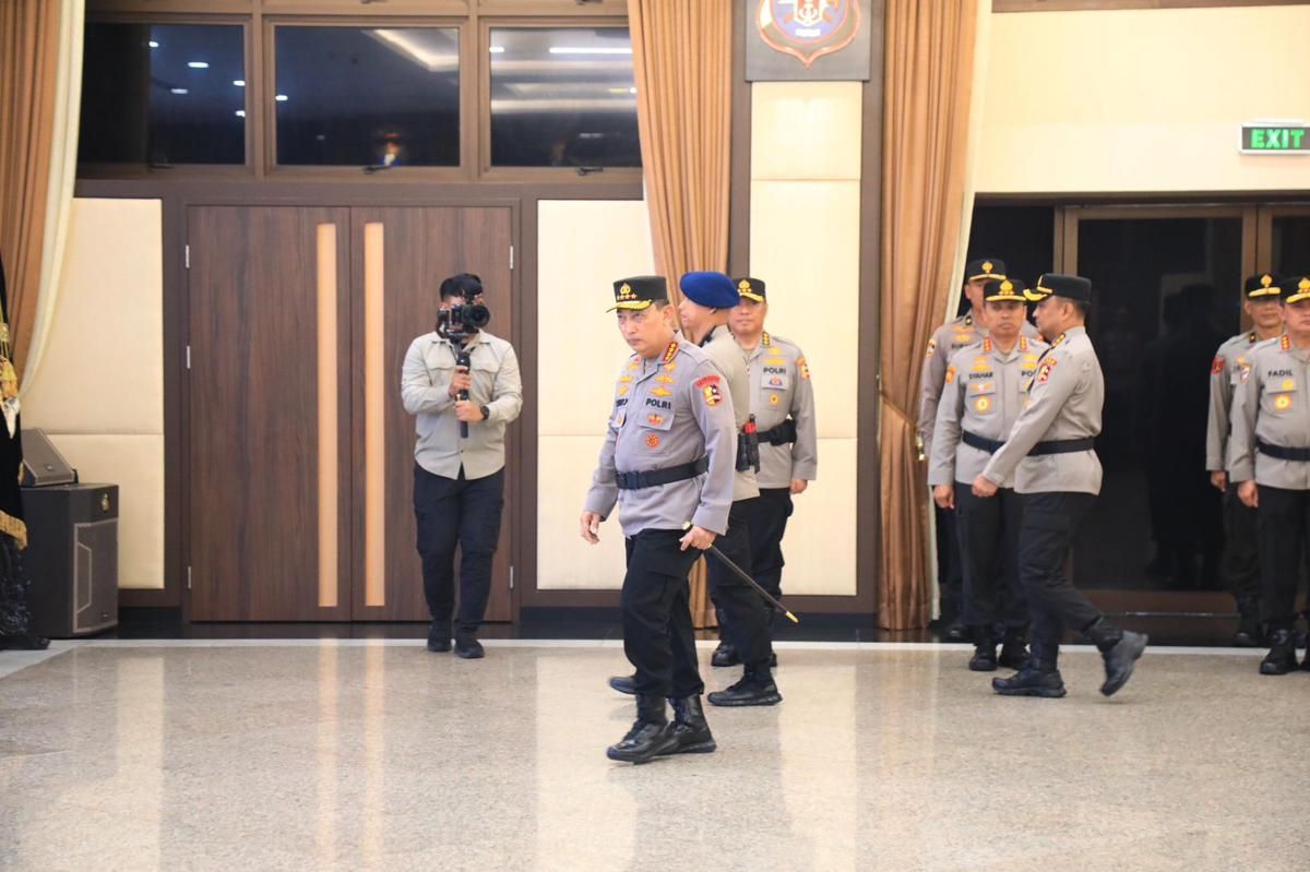 Polri Gelar Korps Raport Kenaikan Pangkat 3 Pati dan 87 Pamen