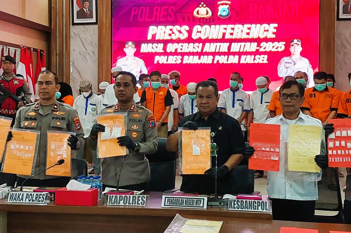 Polres Banjar Grebek Narkoba Nonstop, Puluhan Bandar Tumbang!