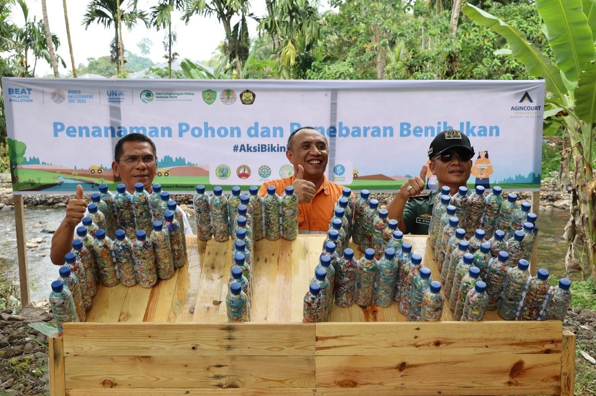 Agincourt Resources  Ubah 10.000 Botol Plastik Menjadi Ecobrick 