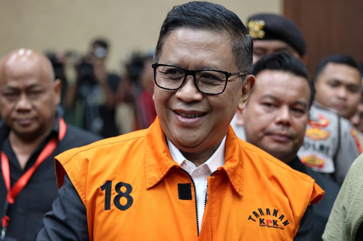 Sekjen PDIP Hasto Kristiyanto Sampaikan Pembelaan di Sidang Hari Ini