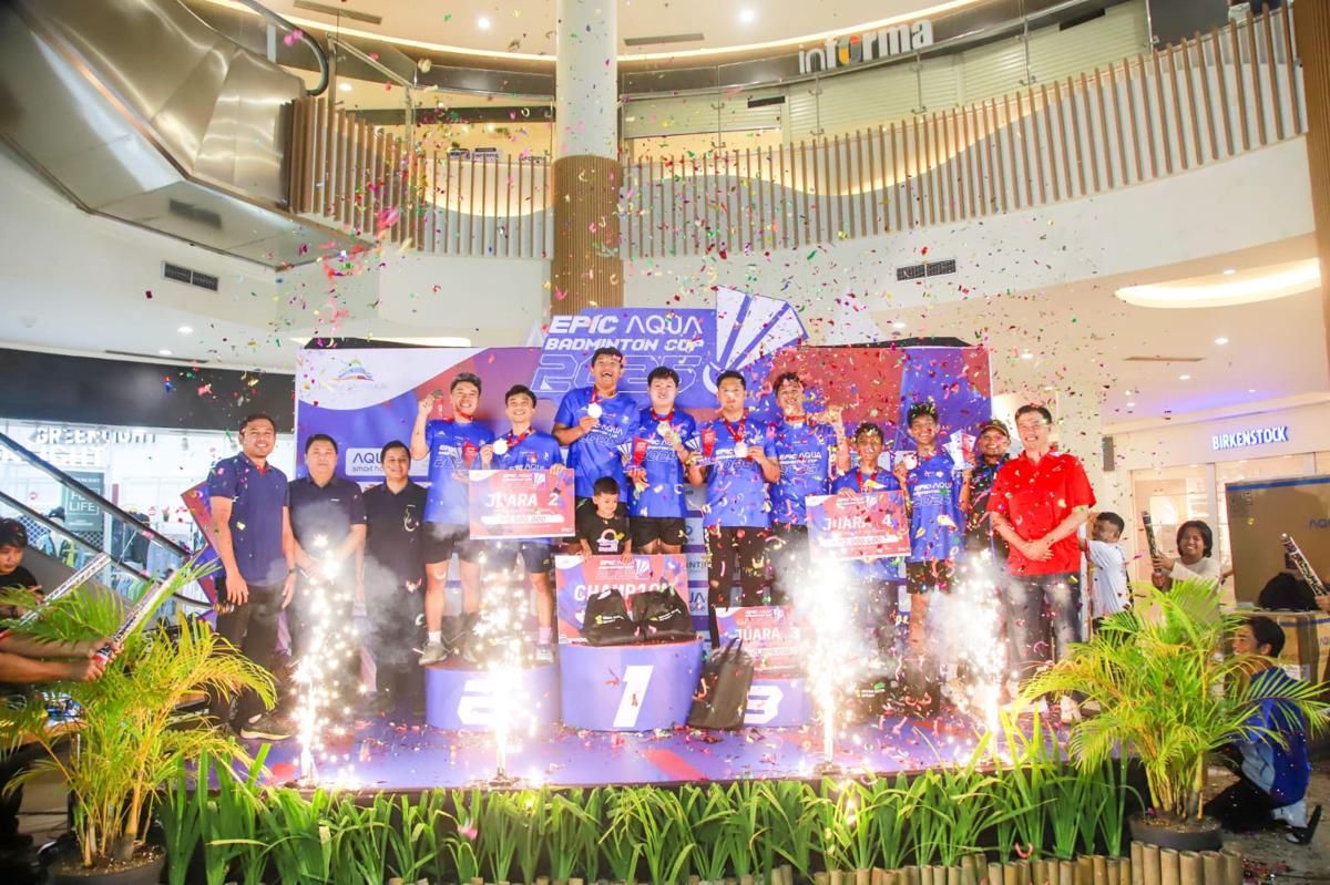 Epic AQUA Badminton Cup 2025 Sukses Dihelat di Lombok, Hadirkan Ahsan