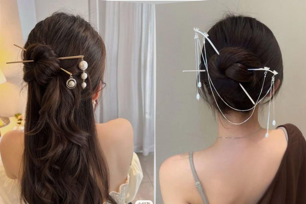 5 Ide Gaya Rambut dengan Hair Stick untuk Tampil Rapi dan Elegan