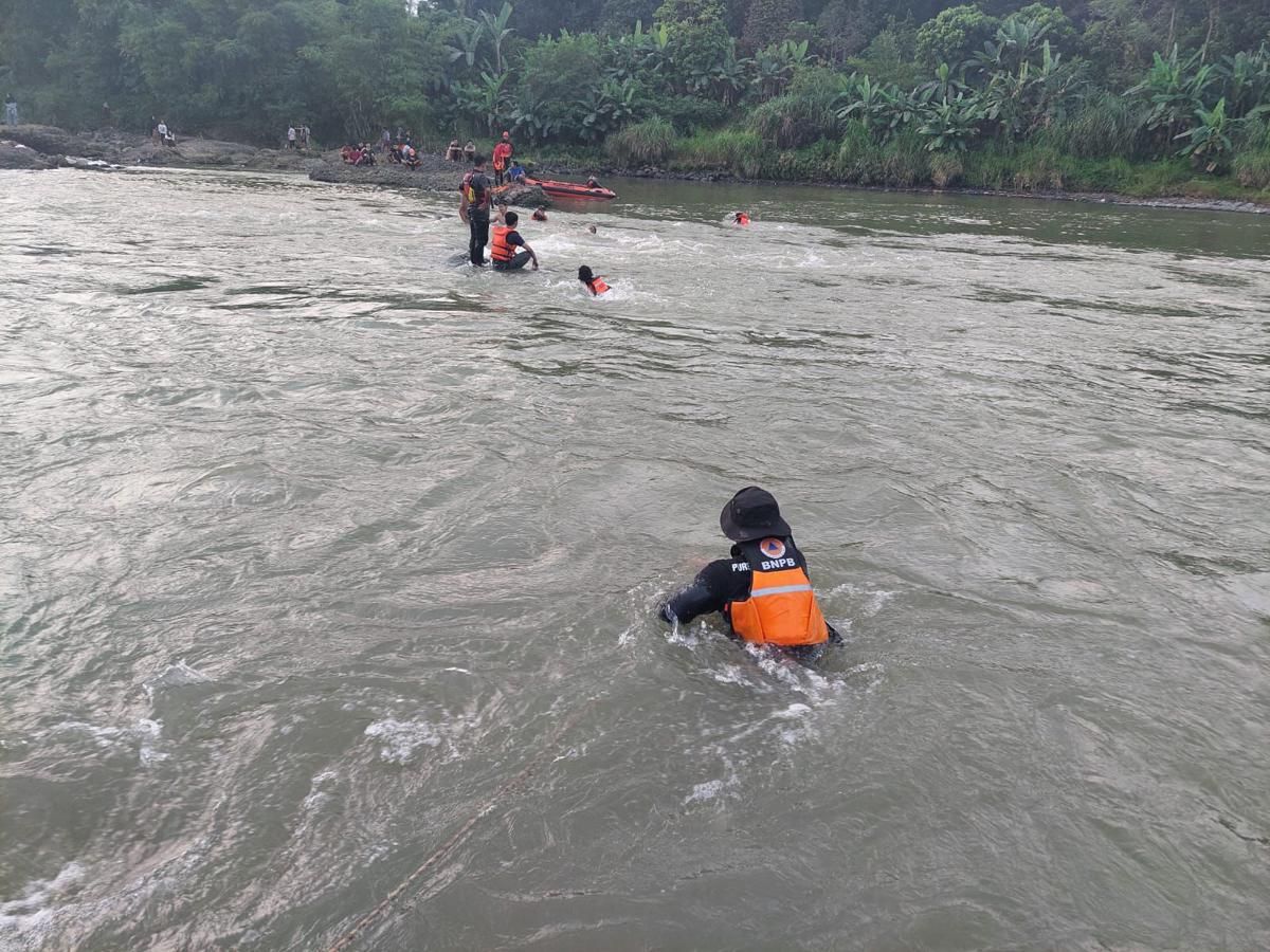 Sibuk Petik Kelapa, Mbah Munarjo Justru Kecemplung ke Sungai Klawing