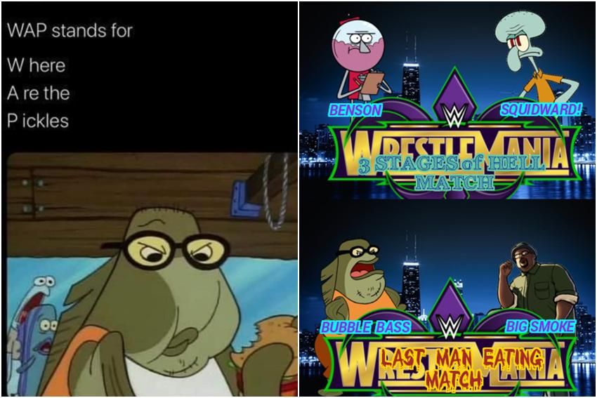 8 Meme Bubble Bass dalam SpongeBob, Nyembunyiin Acar di Bawah Lidah!