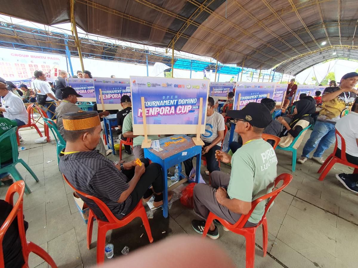 Ribuan Peserta Padati Turnamen Domino Menpora Cup 2025 di Luwu