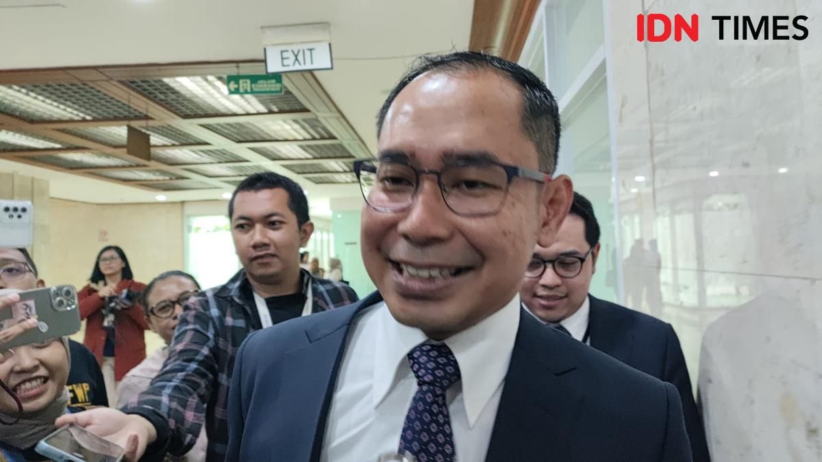 Senyum Semringah Judha Nugraha Ikut Fit and Proper Test Calon Dubes