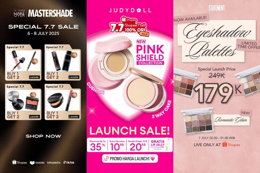 Daftar Promo Makeup Tanggal Kembar 7.7, Harganya Mulai dari Rp10 Ribu!