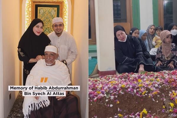 Potret Pemakaman Ayah Mertua Tasyi Athasyia