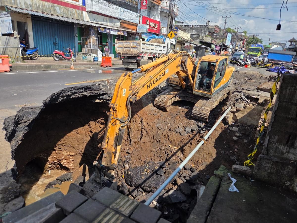 PJN Mengakui Terima Laporan Jalan Jebol di Bajera Tabanan Sejak Juni