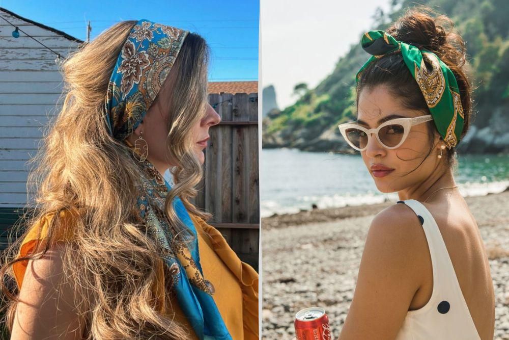 Deretan Ide Styling Rambut dengan Scarf yang Klasik tapi Stylish