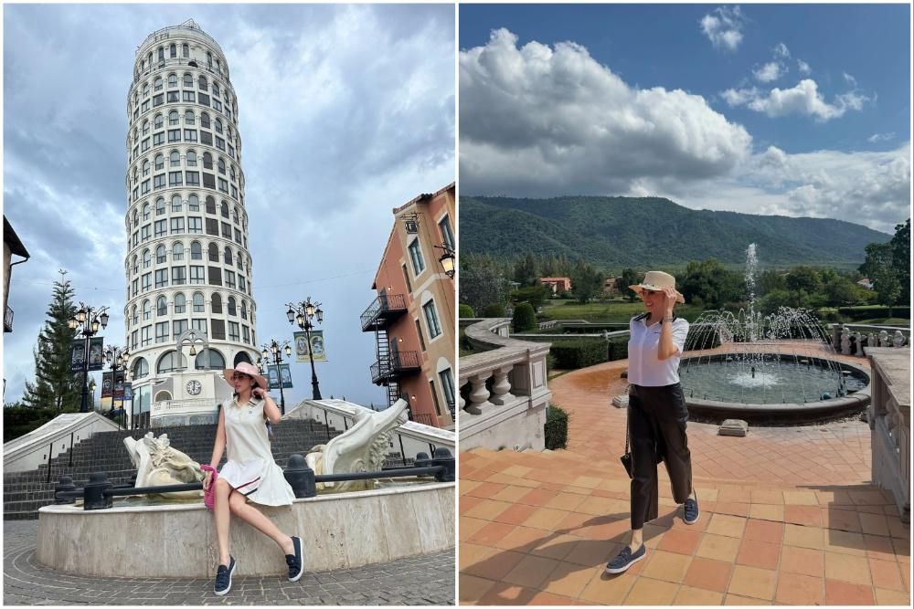 8 Potret Angel Karamoy saat ke Toscana Valley Thailand