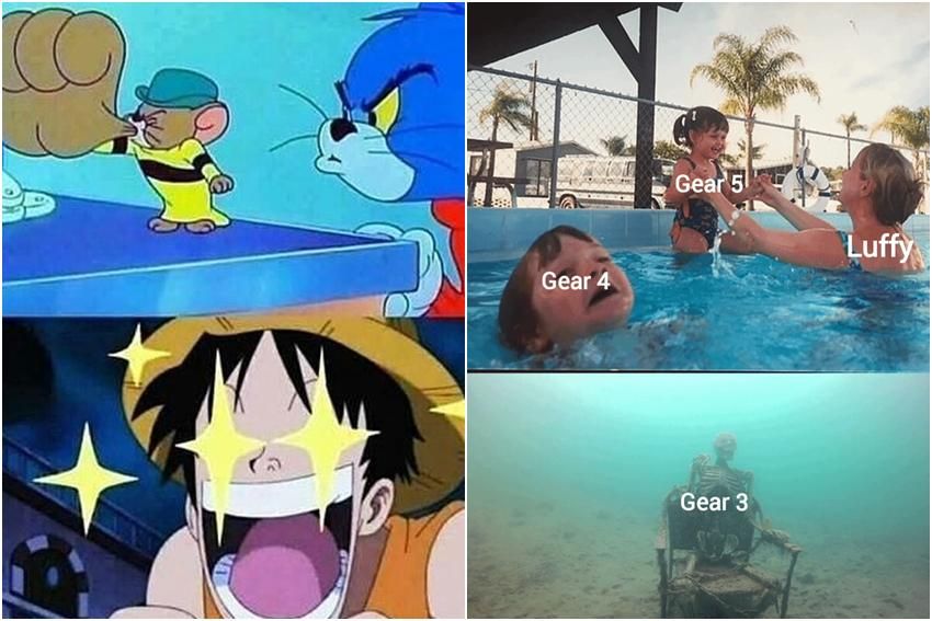 8 Meme Gear 3 Luffy, Terinspirasi dari Tom and Jerry?