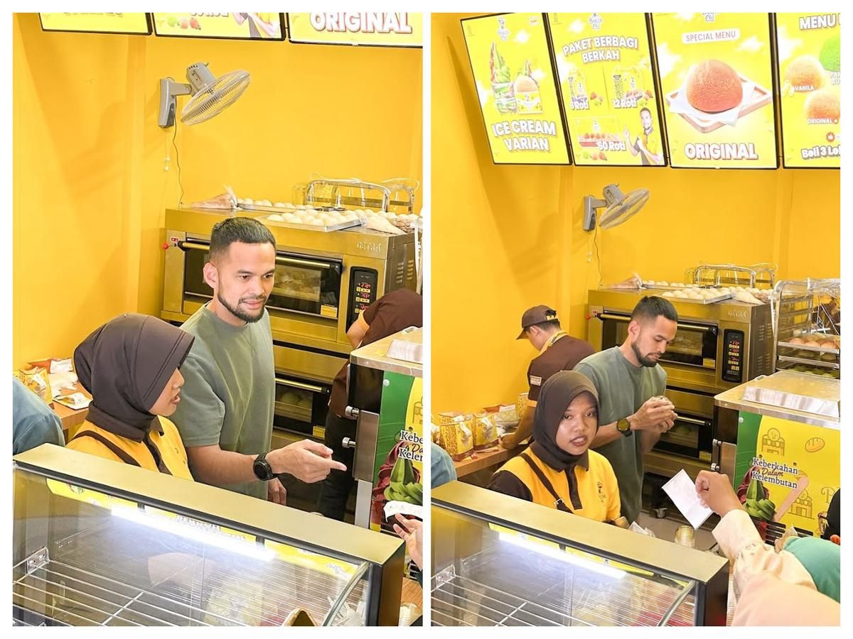 10 Potret Teuku Wisnu Buka Toko Roti di Aceh, Diserbu Pembeli!