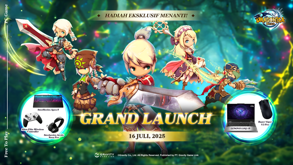 Gravity Game Link Umumkan Grand Launch Dragonica Origin SEA!
