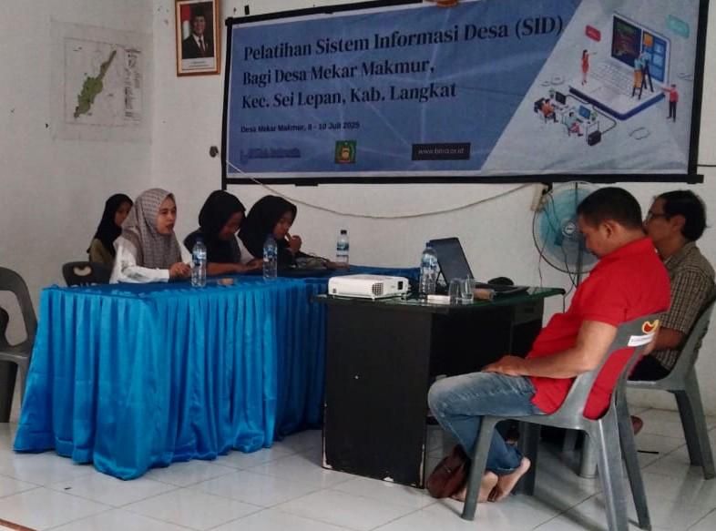  Bitra Gelar Pelatihan Sistem Informasi Desa di Mekar Makmur Langkat