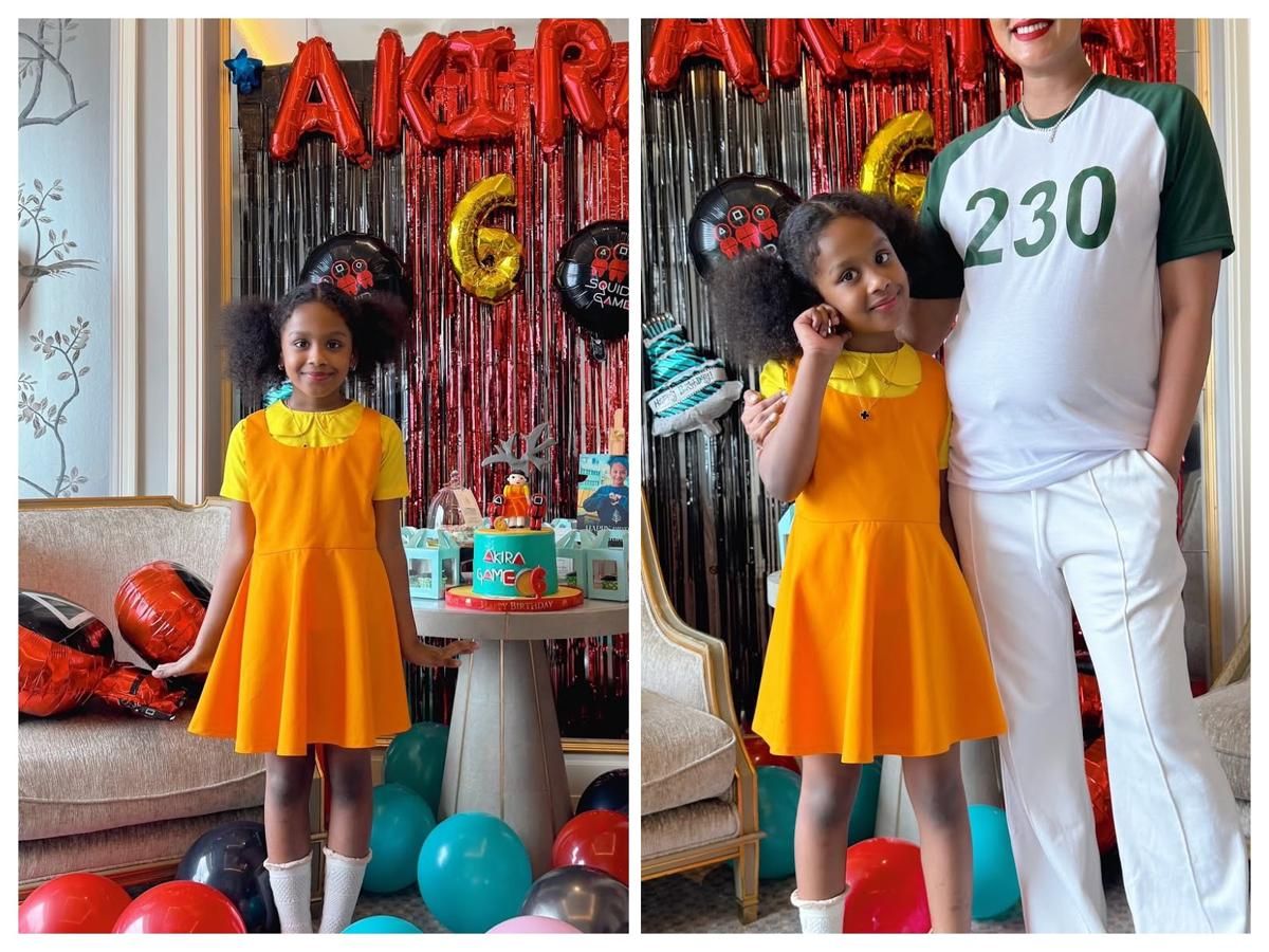 9 Potret Ulang Tahun Anak Pertama Kimmy Jayanti, Tema Squid Game