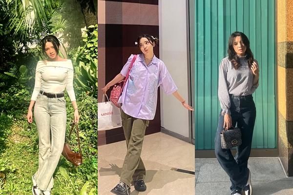 8 Inspirasi Outfit Santai Bunga Reyza, Simpel tapi Standout!