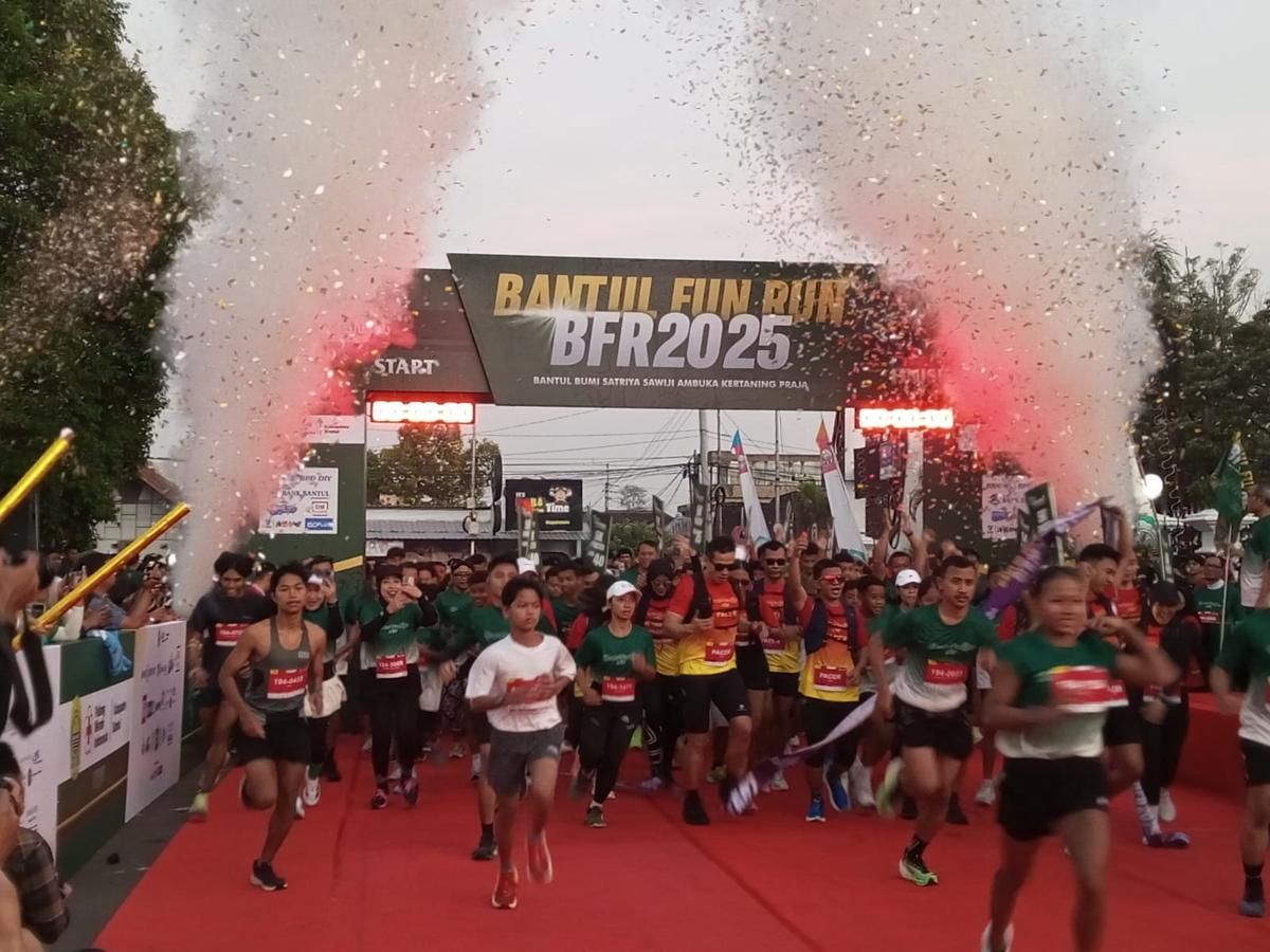 Sambut Ulang Tahun Bantul, 3.075 Pelari Ikuti Bantul Fun Run 2025