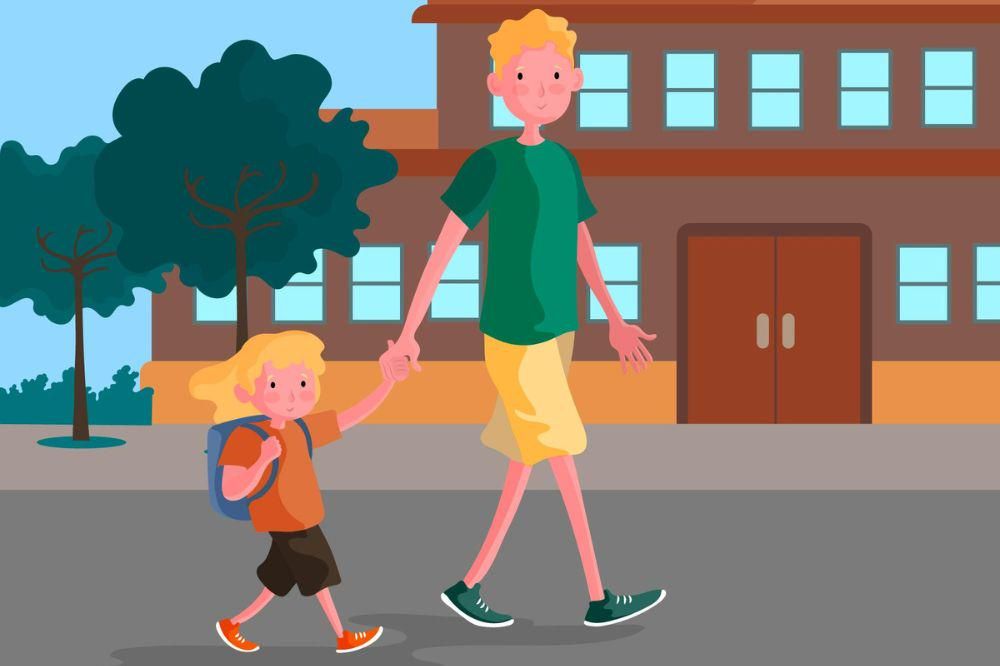 Gerakan Ayah Mengantar Anak Hari Pertama Sekolah, Ini Faktanya!