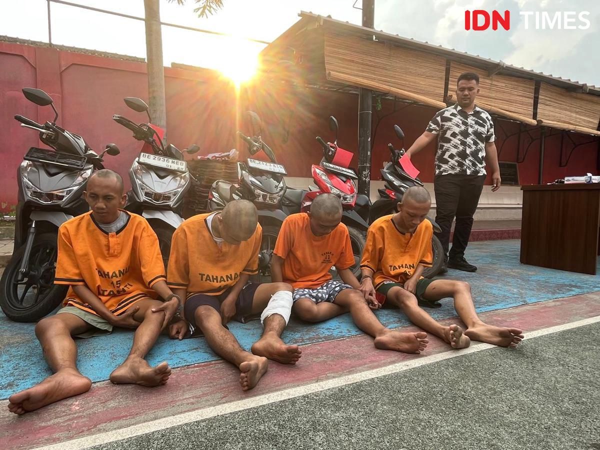 Kawanan Pencuri Motor Asal Lampung Timur Diringkus, Ada Mahasiswa PTN