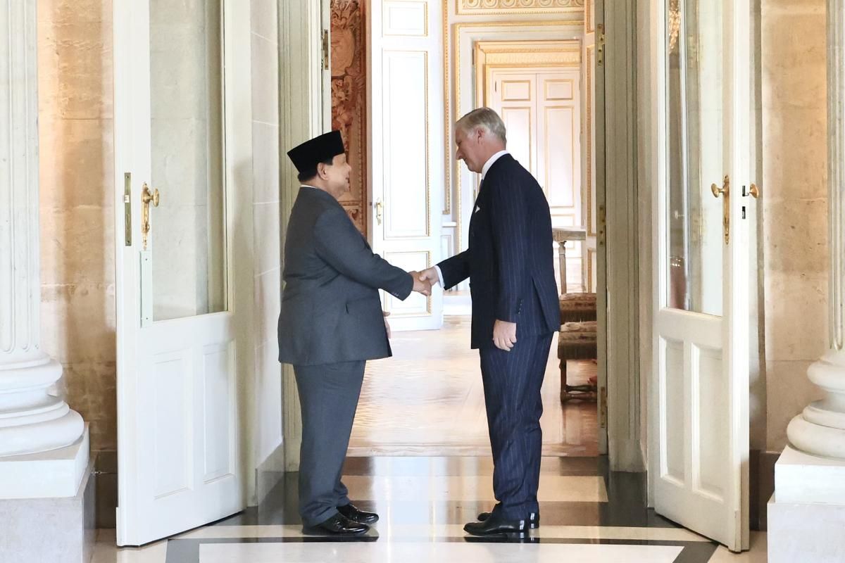 Prabowo Bertemu Raja Belgia di Akhir Lawatan Kenegaraan di Brussels