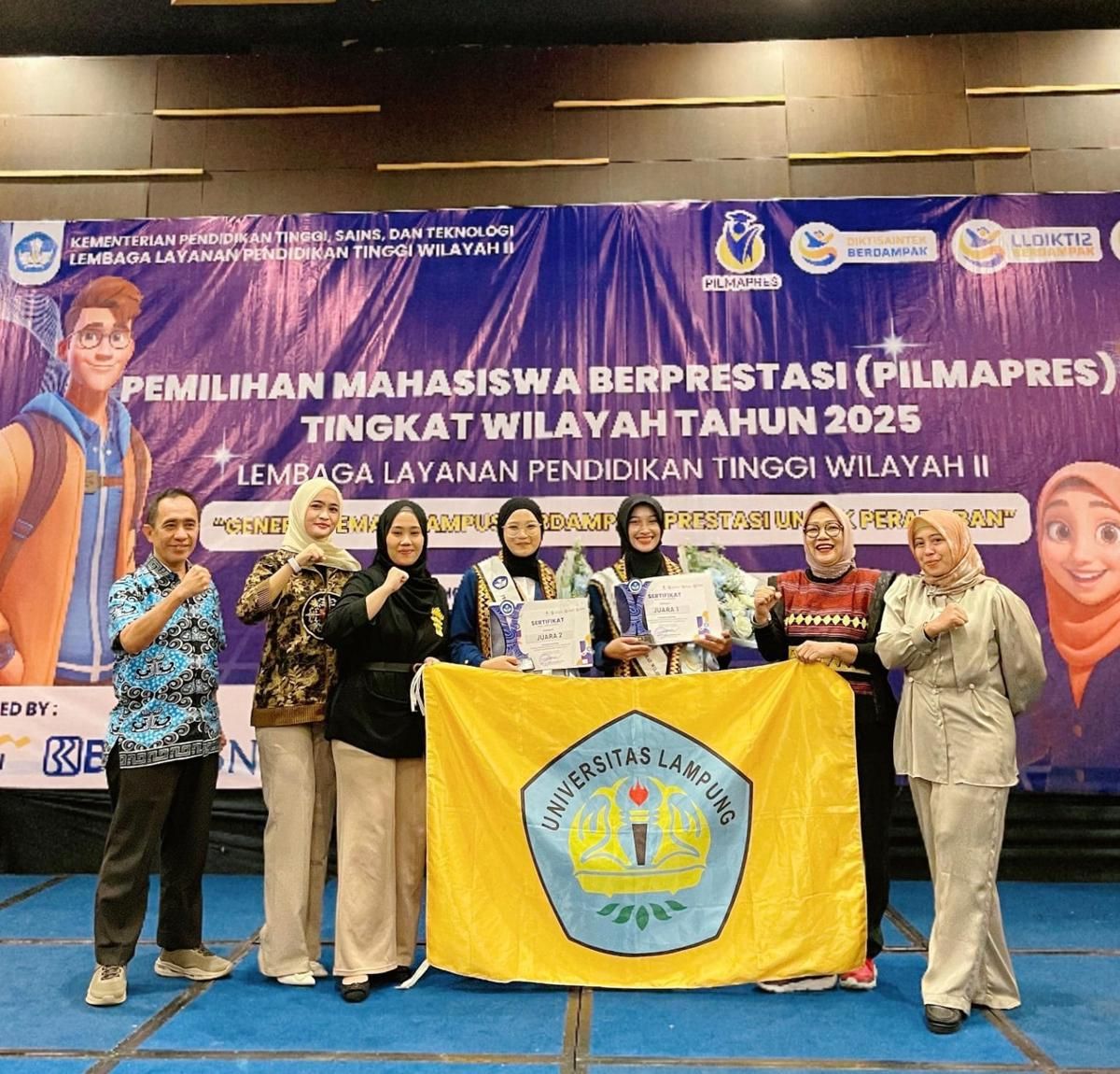 Raih Juara Pilmapres, Dua Mahasiswa Unila Tampil Membanggakan di Sumba
