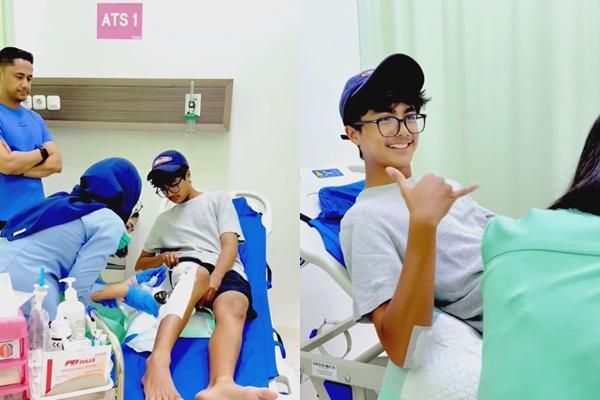 7 Potret Kondisi Anak Hengky Kurniawan usai Alami Kecelakaan