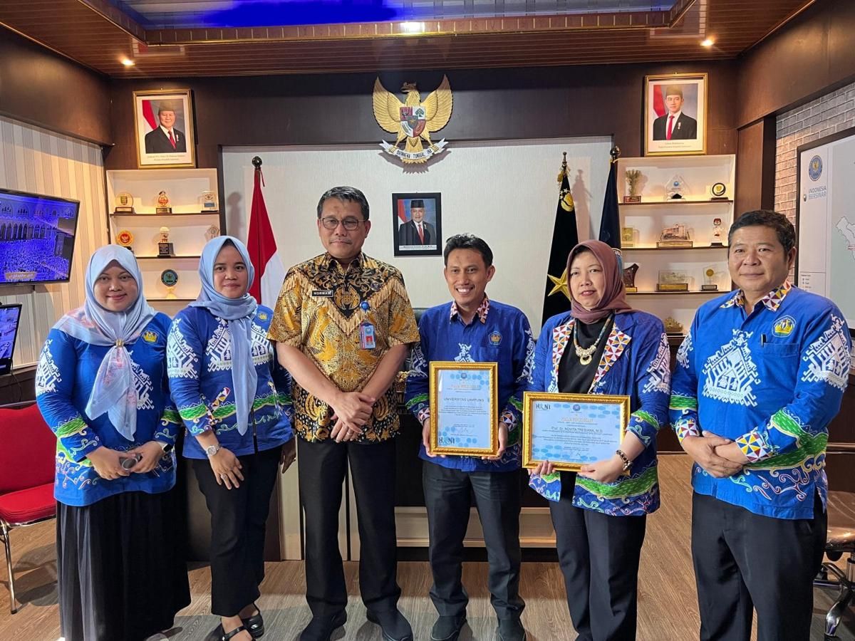 Unila Diganjar Penghargaan BNNP Lampung Aksi Cegah Narkoba
