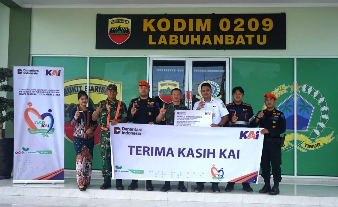 Selama 3 Hari, KAI Divre I Sumut Salurkan Bantuan TJSL Rp267 Juta