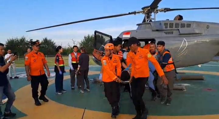 Pendaki Swiss yang Jatuh di Rinjani Dievakuasi ke Bali Pakai Helikopter