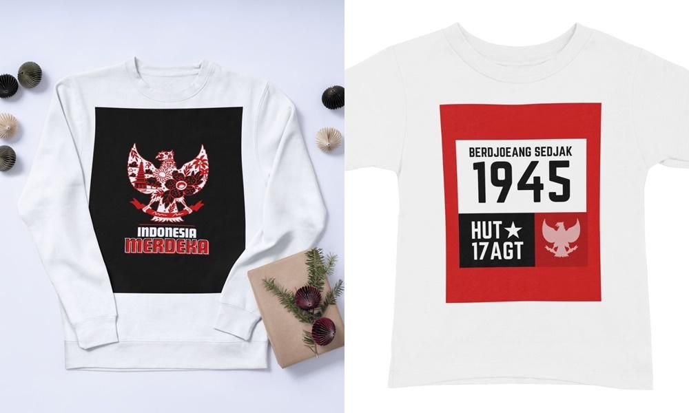 8 Contoh Desain Kaos 17 Agustus, Rayakan Hari Kemerdekaan dengan Gaya Kekinian