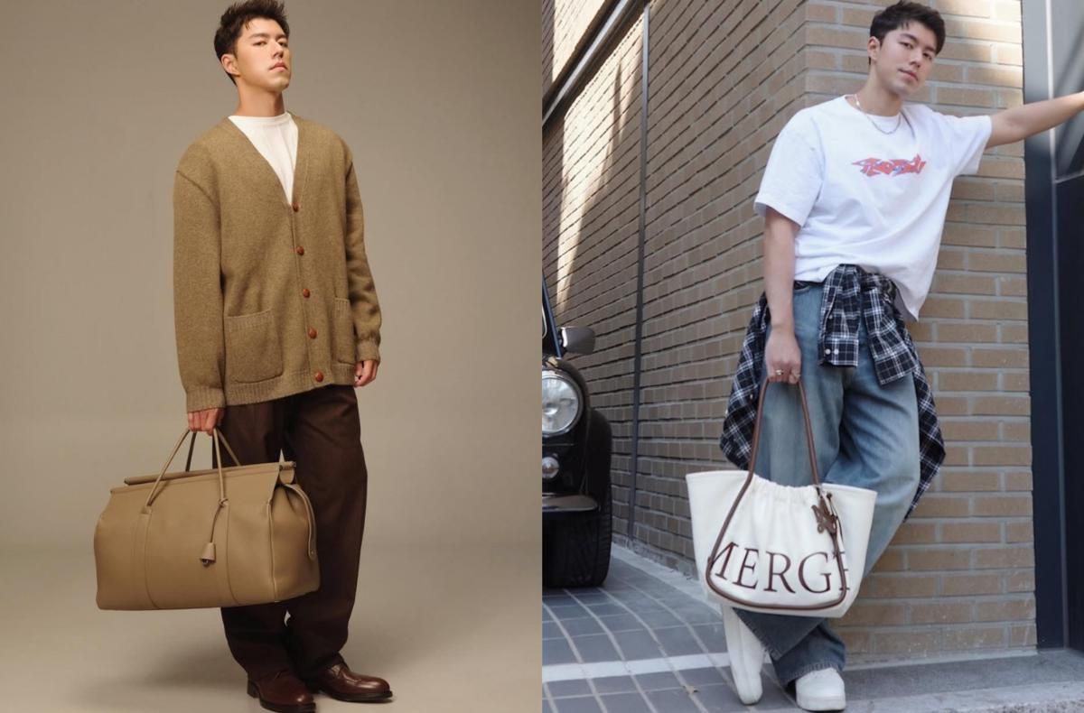 7 Ide Styling OOTD Pakai Hand Bag ala Nine Naphat, Fashionable!