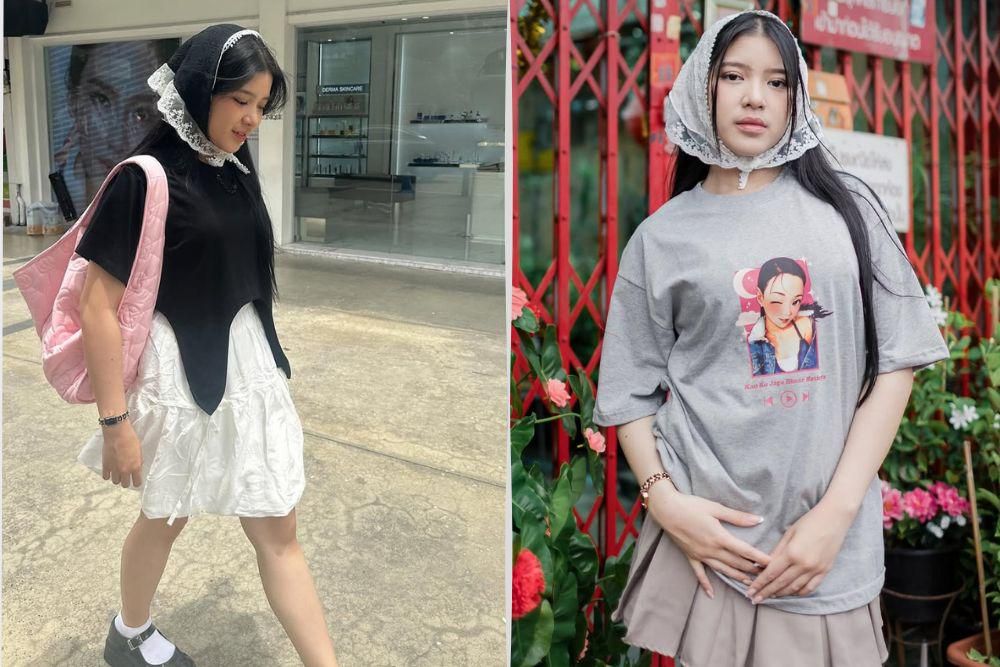 Inspirasi Gaya Rambut dengan Headscarf a la Tiara Andini, Auto Stylish