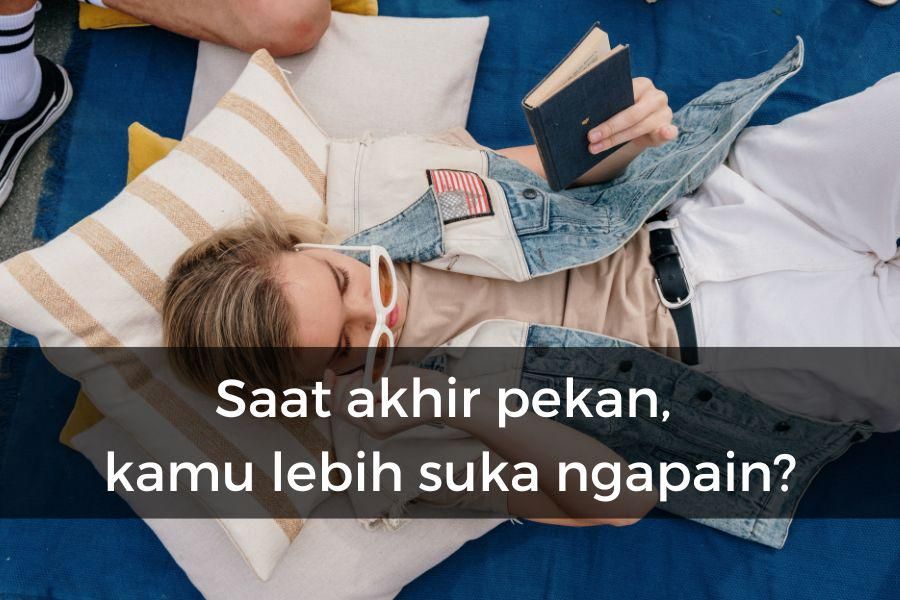 Potret santai saat weekend
