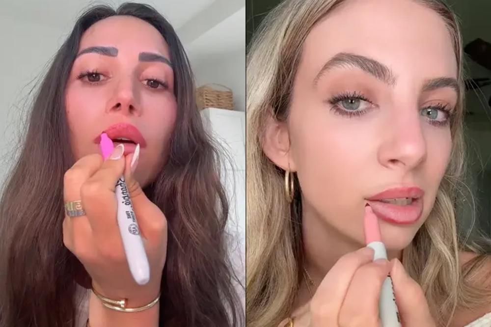 Tren Kecantikan Aneh di TikTok Spidol untuk Lip Liner, Amankah? 