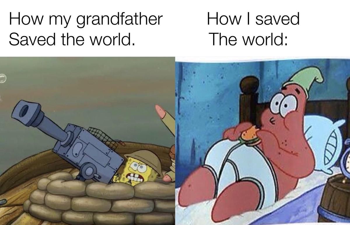 8 Meme SpongeBob tentang Kakek, Suka sama Candaan yang Nyentrik