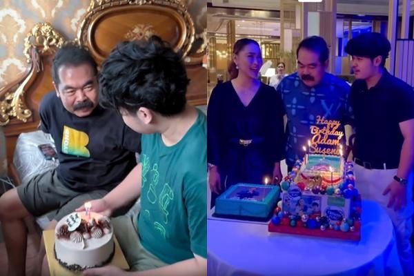 7 Potret Ultah Ke-59 Adam Suseno, Dapat Kejutan dari Inul dan Anak